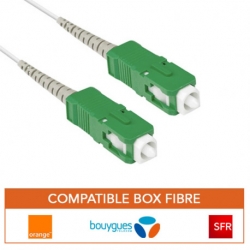 Octofibre - Câble Fibre Optique Orange SFR Bouygues - 3m - Renforcée Avec  Blindage Kevlar - Rallonge/Jarretiere - SC APC vers SC APC - Garantie 10  Ans : : Informatique