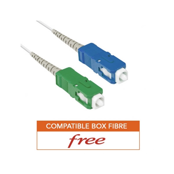 Câble Fibre Optique pour box fibre (Freebox Free compatible)