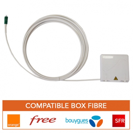 D2-CABLE FIBRE OPTIQUE pour BOX BOUYGUES/SFR/ORANGE 3m blanc – LA BOUTIK de  la réunion