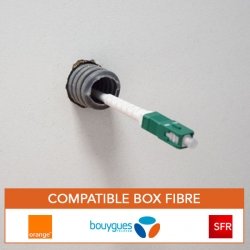 Câble Fibre Optique renforcé (4mm) box Orange, Bouygues, SFR - haute qualité